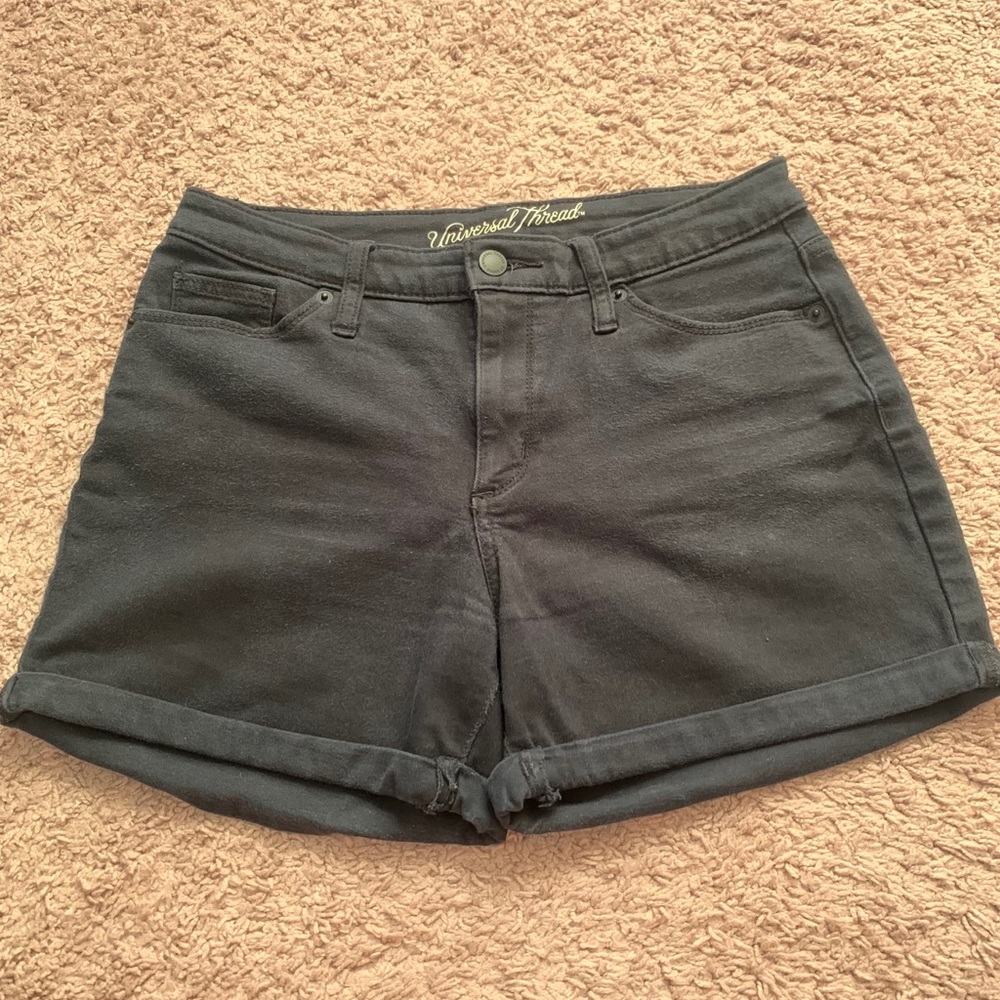 Universal Thread Black Hi Rise Midi Shorts